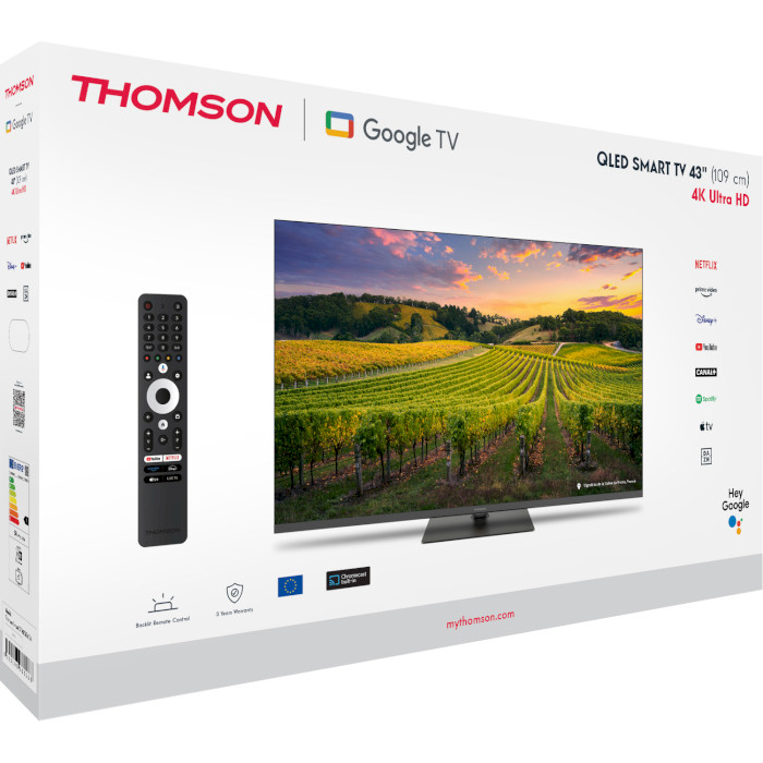 Телевізор THOMSON 43" QLED 4K 43QG5C14