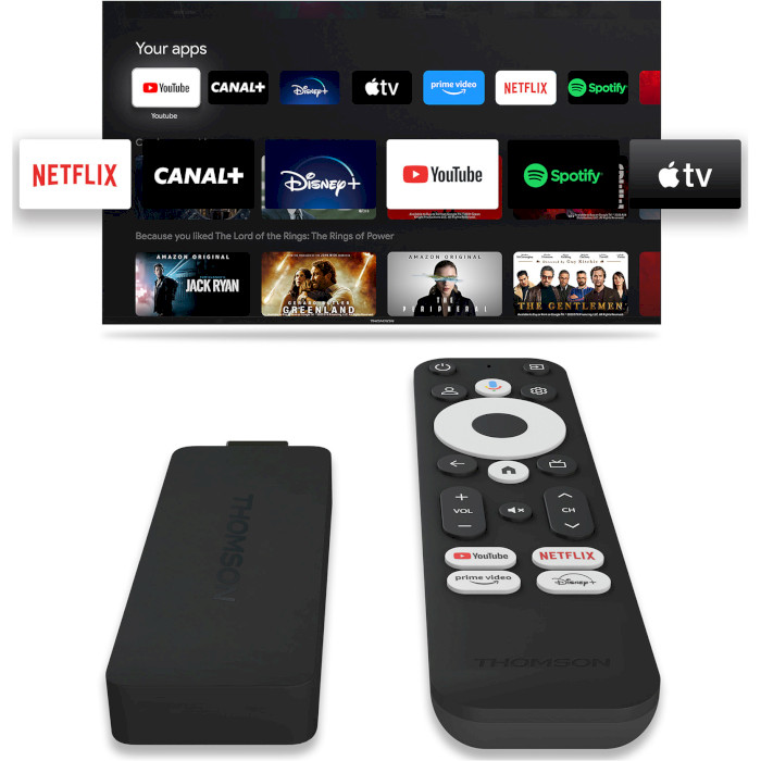 Медіаплеєр THOMSON Streaming Stick 140 4K UHD