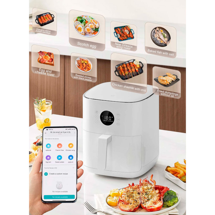 Смарт-мультипечь XIAOMI MIJIA Smart Air Fryer 4,5L