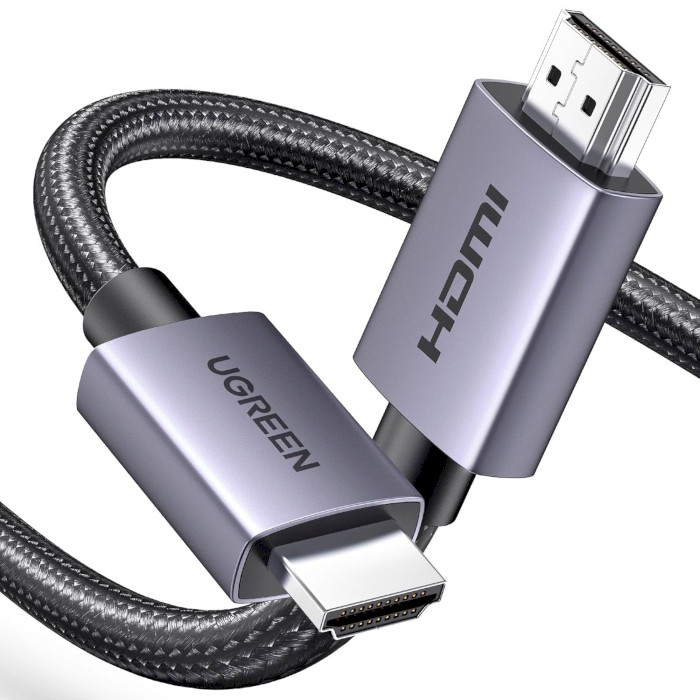 Кабель UGREEN HD153 4K Male to Male Cable HDMI v2.0 1м Gray (25297)