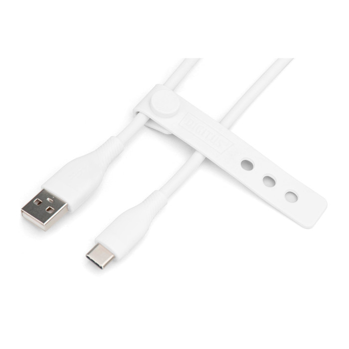 Кабель DIGITUS USB2.0 AM/CM 1м White (AK-300340-010-W)