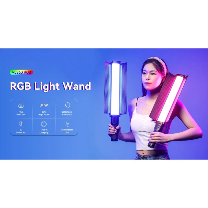 Фонарь для фото/видео ULANZI VL360 RGB LED Light Stick (UV-L058GBB2)