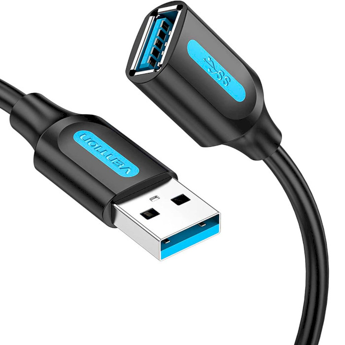 Кабель-подовжувач VENTION USB 3.0 AM/AF 5м Black (CBHBJ)