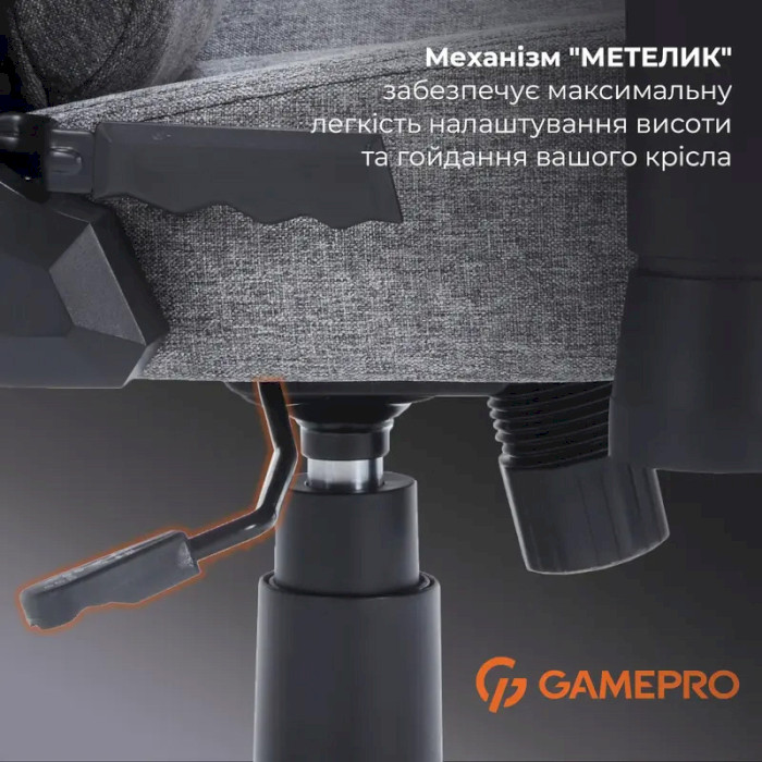 Кресло геймерское GAMEPRO FGC750 Fabric Dark Gray (FGC750DG)