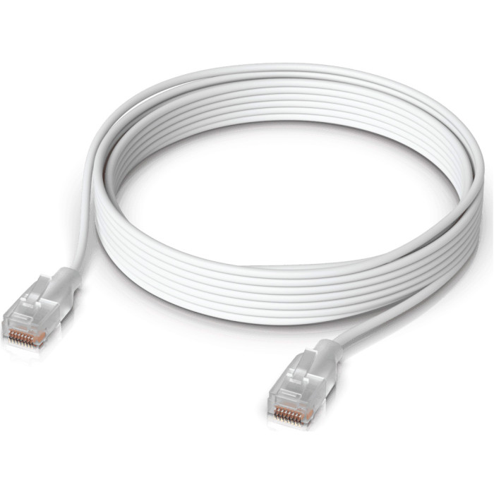 Патч-корд UBIQUITI Etherlighting U/UTP Cat.6 3м White (UACC-CABLE-PATCH-EL-3M-W)