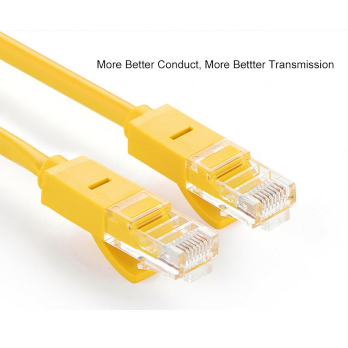 Патч-корд UGREEN NW103 U/UTP Cat.5e 1м Yellow (11230)