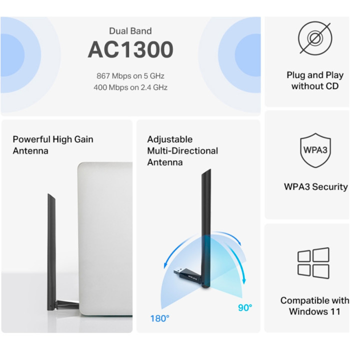 Wi-Fi адаптер MERCUSYS MA30H