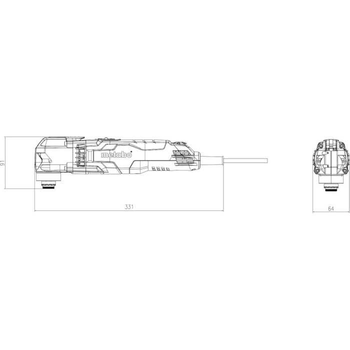 Багатофункціональний інструмент METABO MT 400 Quick Set (601406500)