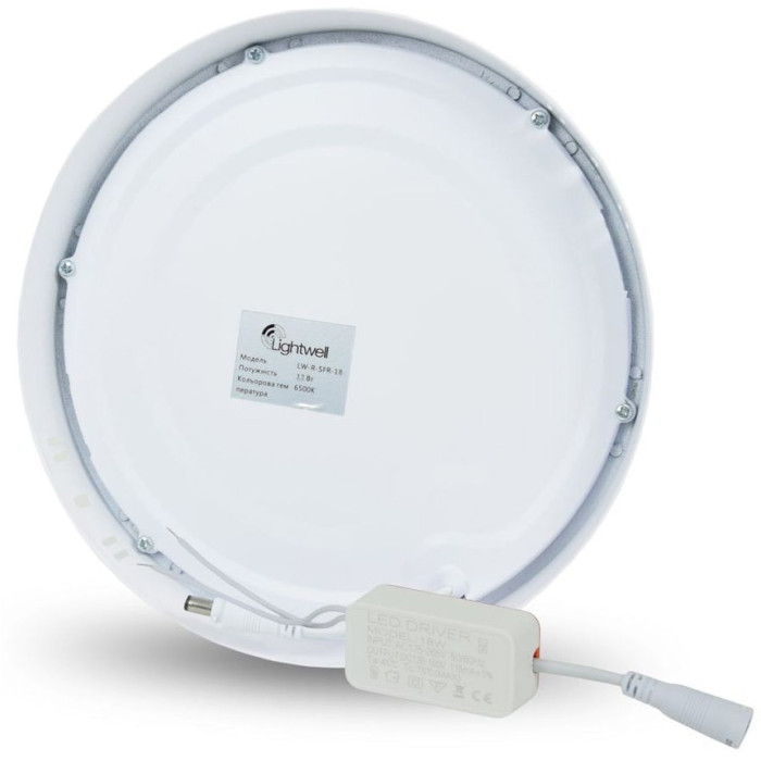 Світильник LIGHTWELL LW-R-SFR-12 White 12W 6500K