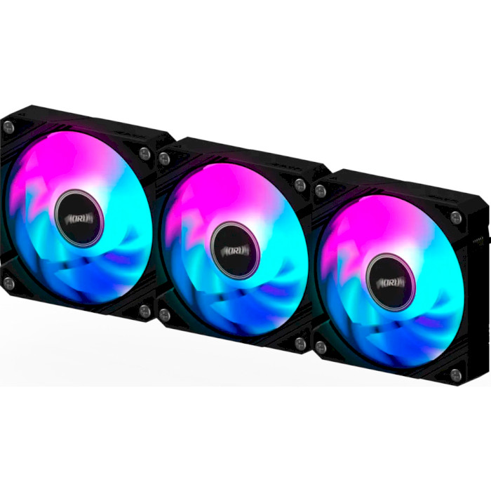 Комплект вентиляторів AORUS Ez Chain Fan 120 Black 3-Pack (GP-ECFAN1203)