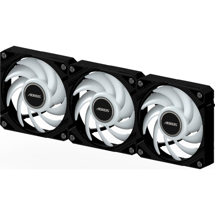 Комплект вентиляторів AORUS Ez Chain Fan 120 Black 3-Pack (GP-ECFAN1203)