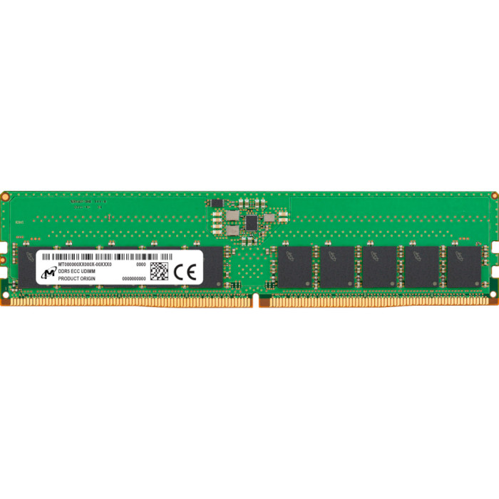 Модуль пам'яті DDR5 4800MHz 16GB MICRON ECC UDIMM (MTC10C1084S1EC48BR)