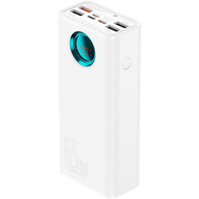 Повербанк BASEUS Amblight Digital Display Fast Charge Power Bank 65W 26800mAh White (P10022402223-00)