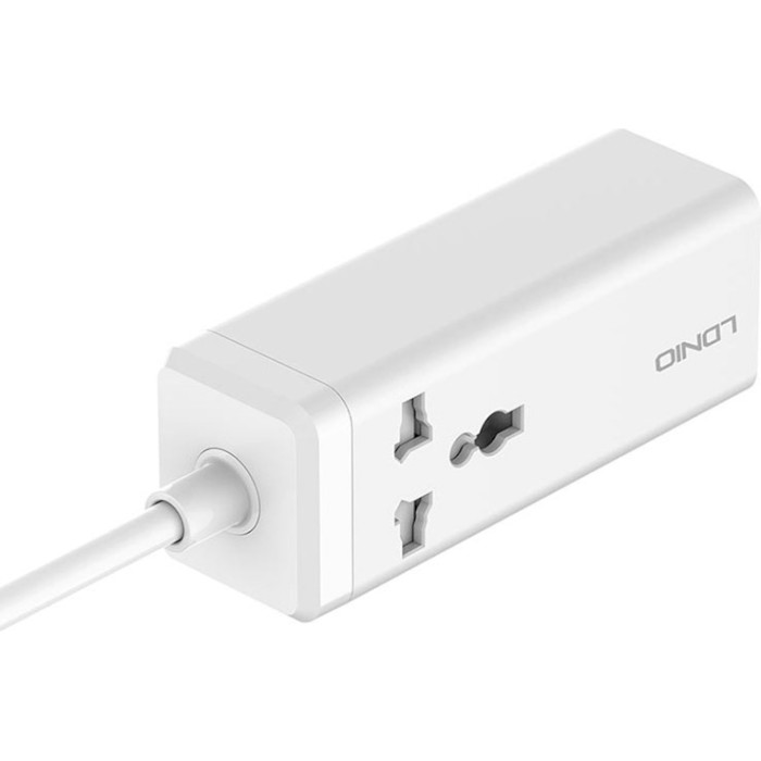 Мережевий фільтр LDNIO SC1418 White, 2xUSB-C, 2xUSB, 2м