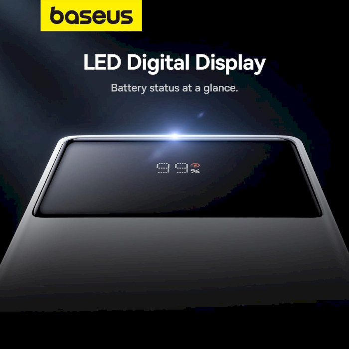 Повербанк BASEUS Star-Lord Digital Display Fast Charge Power Bank 30W 20000mAh White (P10022904213-00)