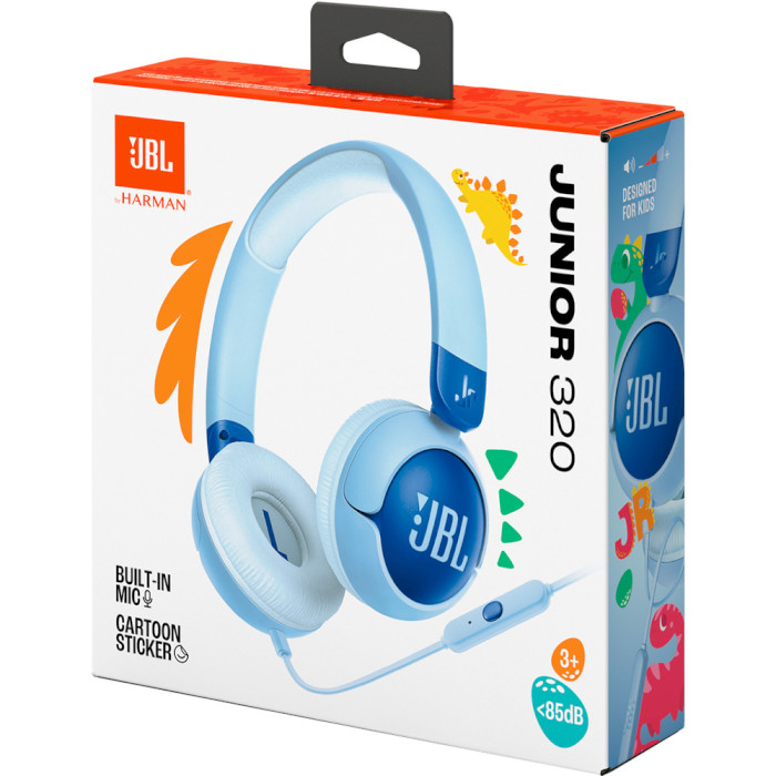 Навушники JBL Junior 320 Blue (JBLJR320BLU)