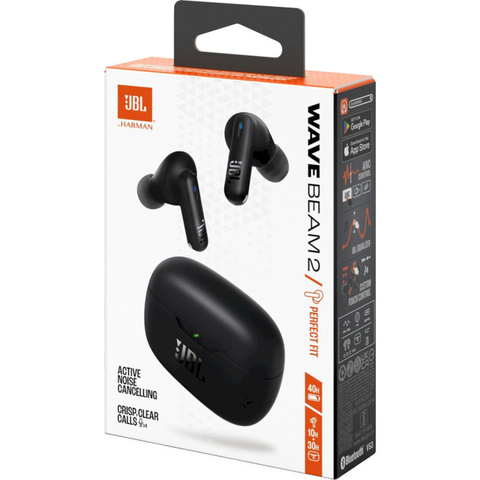 Навушники JBL Wave Beam 2 Black (JBLWBEAM2BLK)