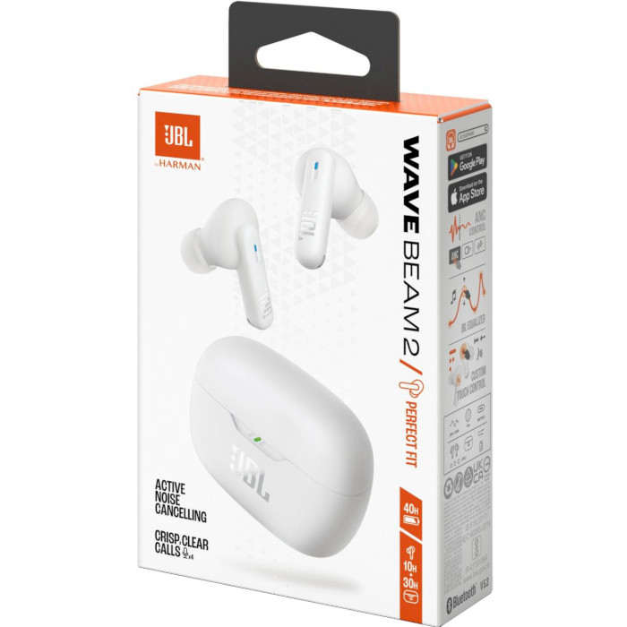 Навушники JBL Wave Beam 2 White (JBLWBEAM2WHT)