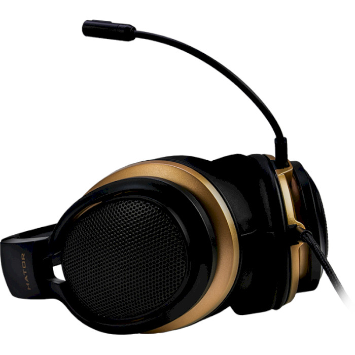 Наушники геймерские HATOR Hellraizer Black/Gold (HTA-813)