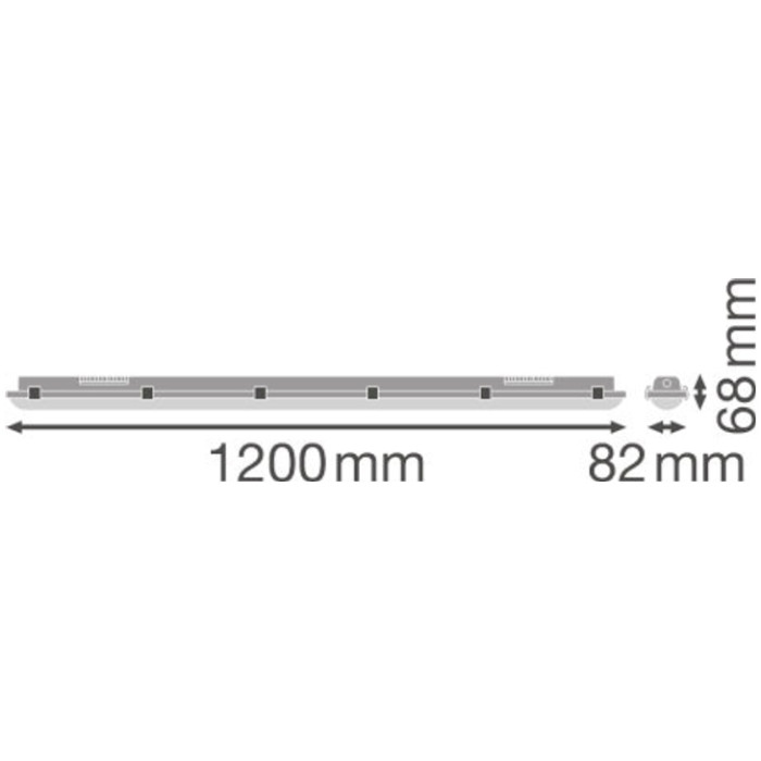 Линейный светильник LEDVANCE Damp Proof 1200 32W 4000K (4058075541108)