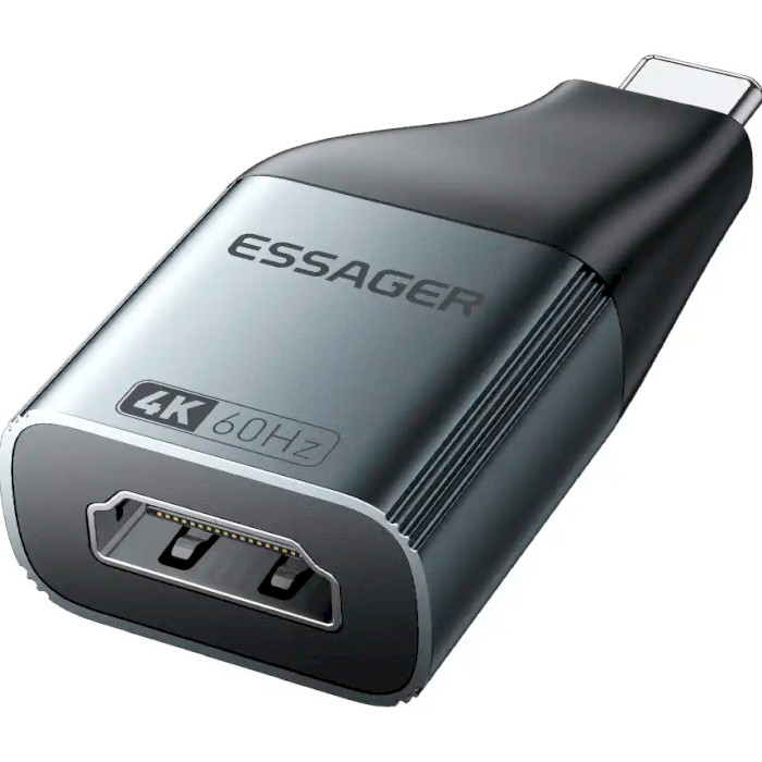 Адаптер ESSAGER 4K@60Hz USB-C - HDMI Gray (EZJHD60-MJ0G-P)