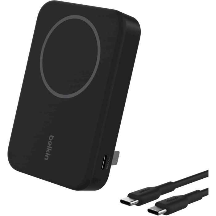 Повербанк MagSafe BELKIN BoostCharge Pro Magnetic Power Bank with Qi2 15W 10K 10000mAh Black (BPD008BTBK)