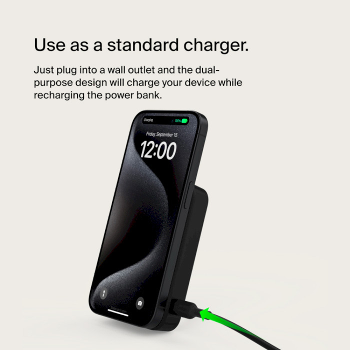 Повербанк MagSafe BELKIN BoostCharge Pro Magnetic Power Bank with Qi2 15W 10K 10000mAh Black (BPD008BTBK)