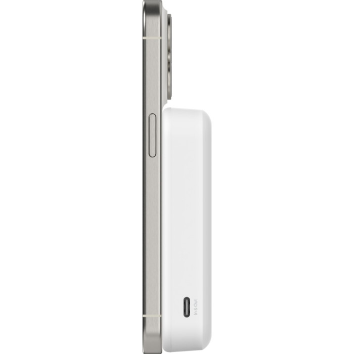 Повербанк MagSafe BELKIN BoostCharge Pro Magnetic Power Bank with Qi2 15W 10K 10000mAh White (BPD008BTWH)