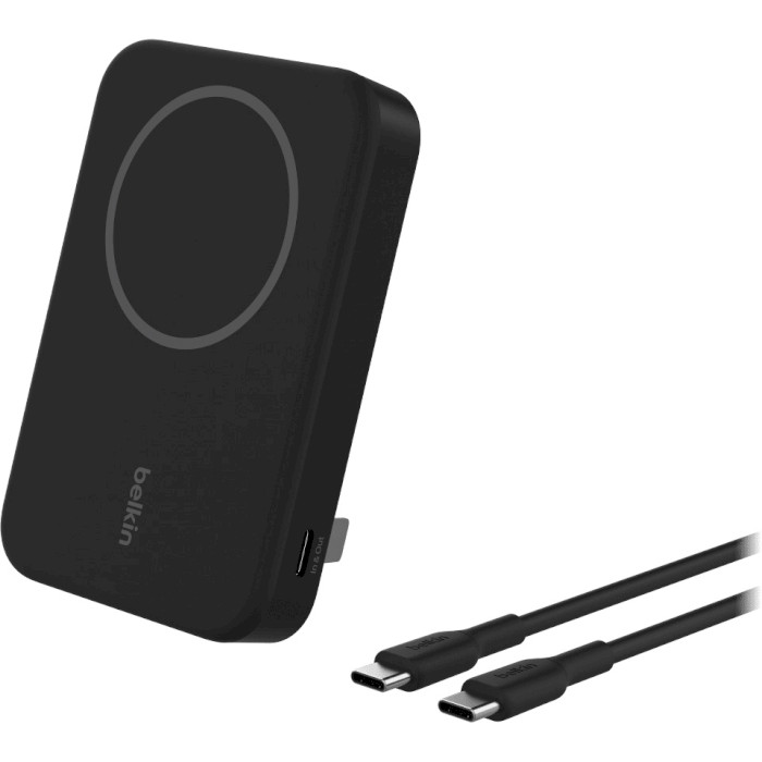 Повербанк MagSafe BELKIN BoostCharge Pro Magnetic Power Bank with Qi2 15W 8K 8000mAh Black (BPD007BTBK)