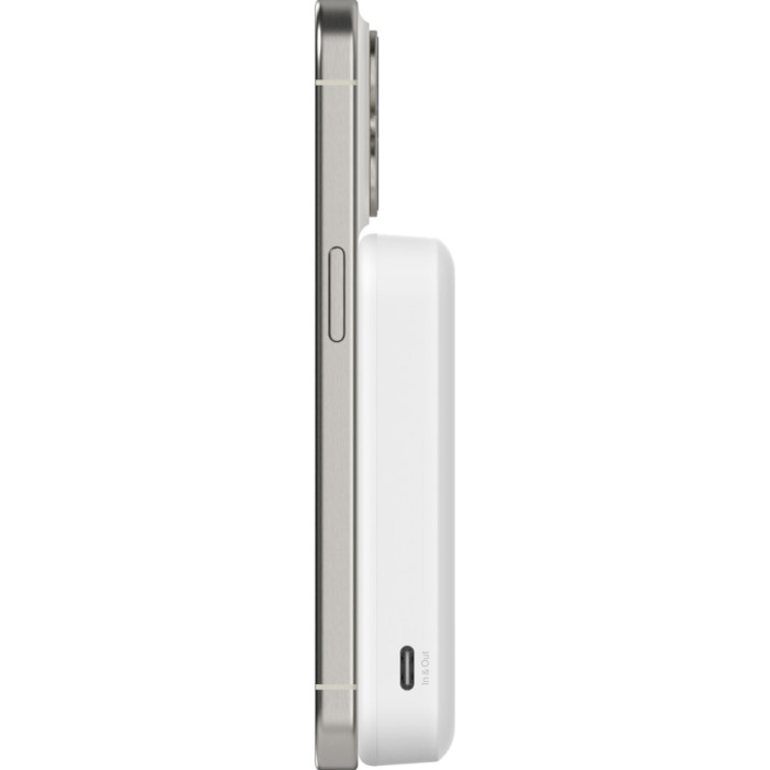 Повербанк MagSafe BELKIN BoostCharge Pro Magnetic Power Bank with Qi2 15W 8K 8000mAh White (BPD007BTWH)