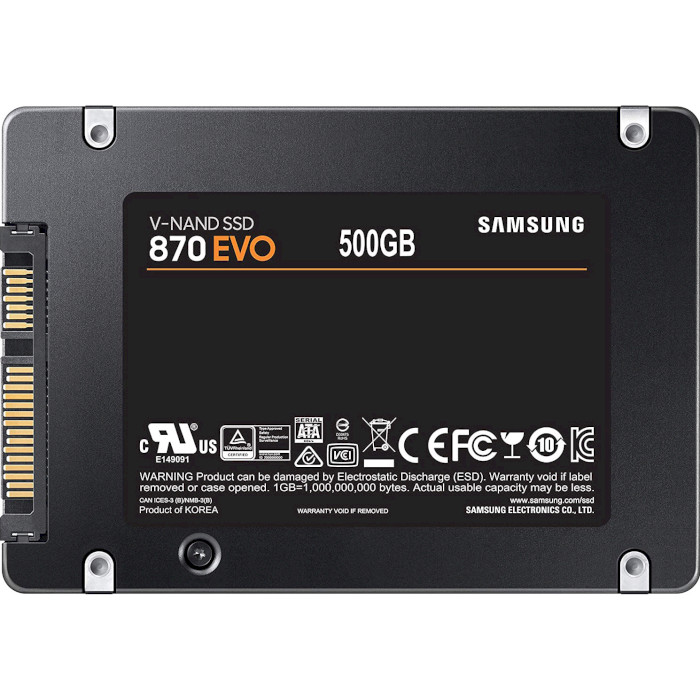 SSD диск SAMSUNG 870 EVO 500GB 2.5" SATA (MZ-77E500E)