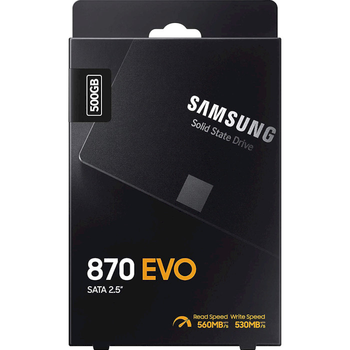 SSD диск SAMSUNG 870 EVO 500GB 2.5" SATA (MZ-77E500E)