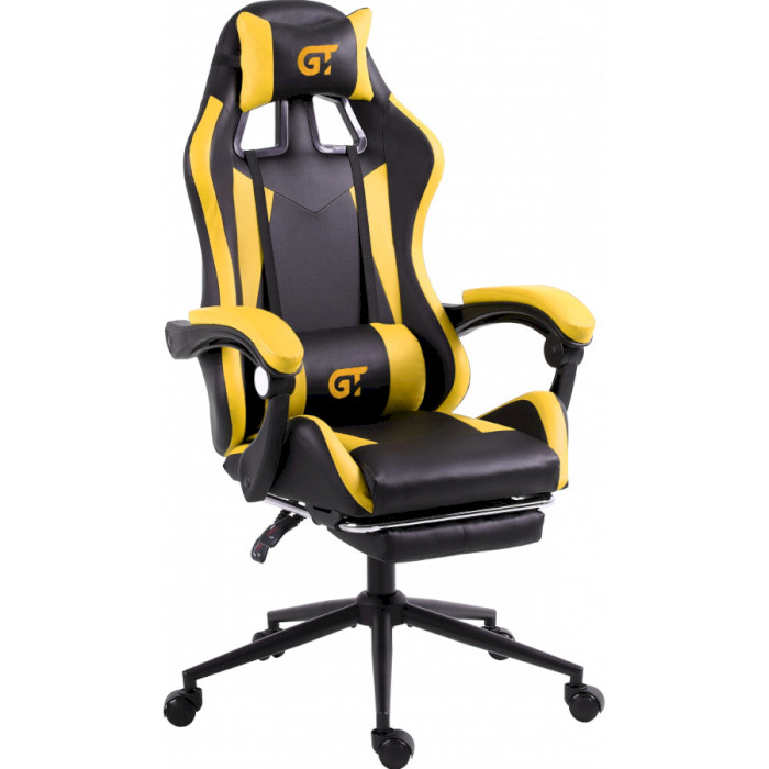 Кресло геймерское GT RACER X-2323 Black/Yellow