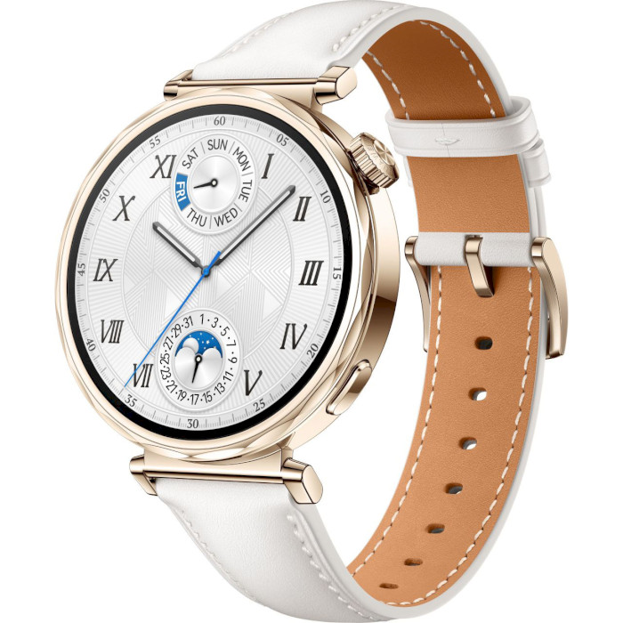 Смарт-часы HUAWEI Watch GT5 41mm with White Composite Leather Strap (55020DJT)