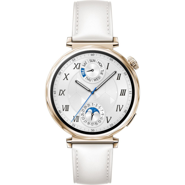 Смарт-часы HUAWEI Watch GT5 41mm with White Composite Leather Strap (55020DJT)