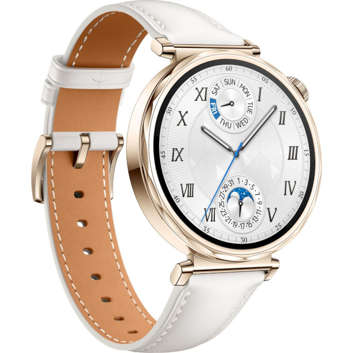 Смарт-часы HUAWEI Watch GT5 41mm with White Composite Leather Strap (55020DJT)