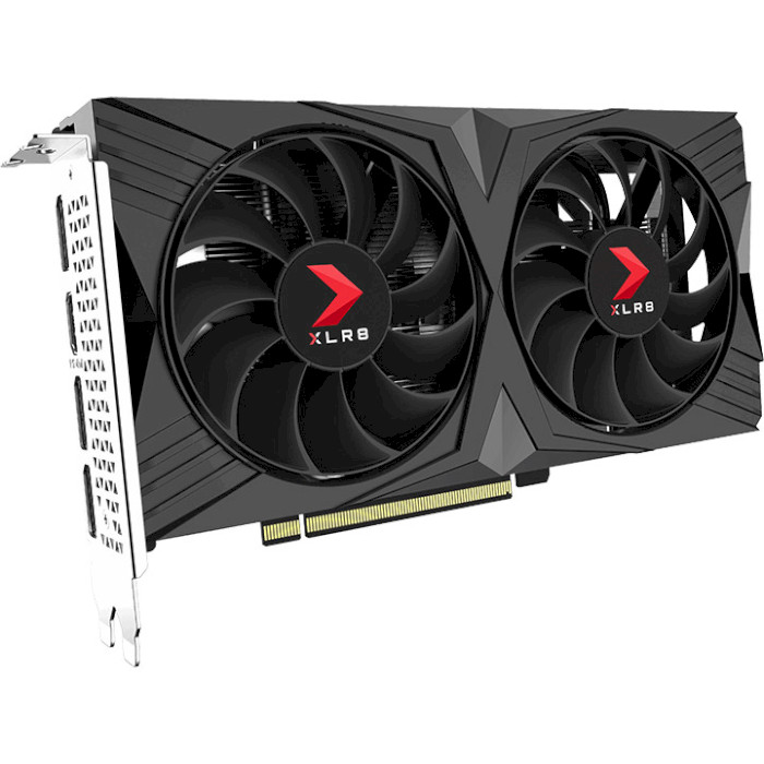 Відеокарта PNY GeForce RTX 4060 8GB XLR8 Gaming Verto OC Dual Fan DLSS 3 (VCG40608DFXPB1-O)