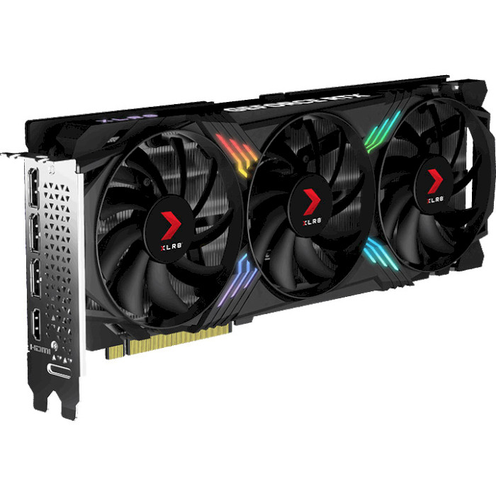 Відеокарта PNY GeForce RTX 4070 Super 12GB XLR8 Gaming Verto Epic-X RGB OC Triple Fan DLSS 3 (VCG4070S12TFXXPB1-O)