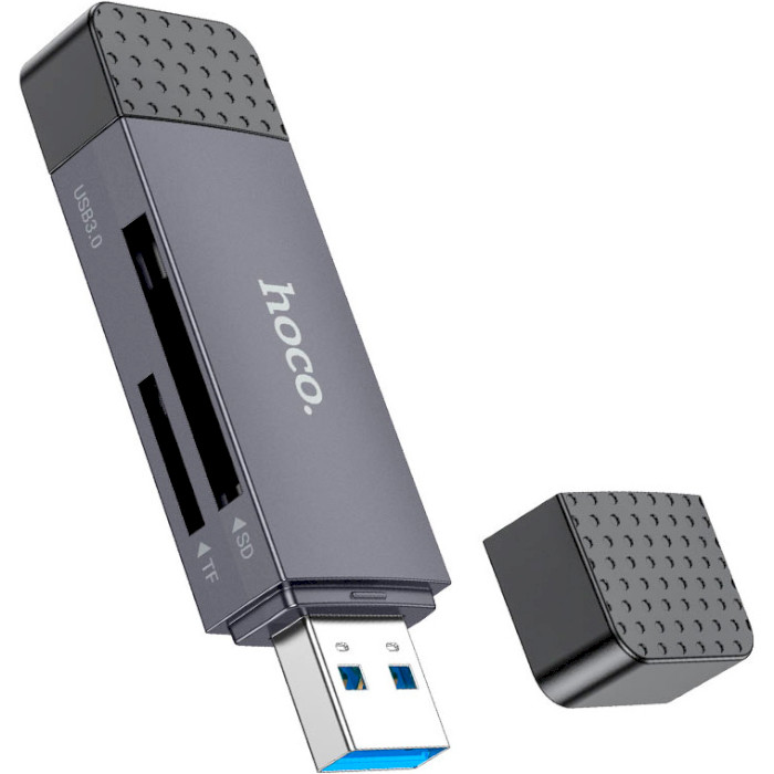 Кардрідер HOCO HB45 Spirit 2-in-1 USB 3.0 Metal Gray