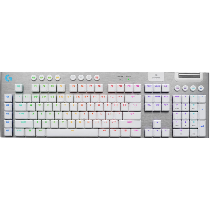 Клавіатура бездротова LOGITECH G915 X Lightspeed Wireless Gaming Keyboard Tactile White (920-012690)