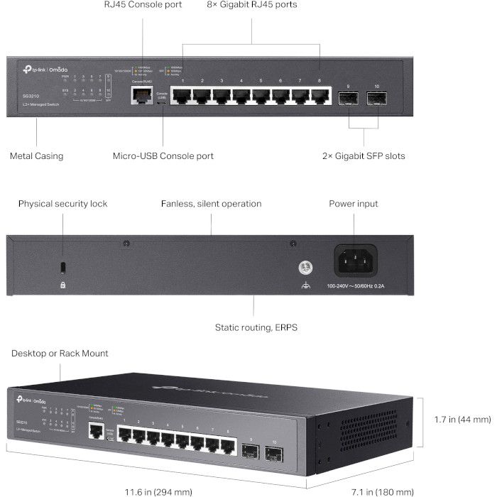 Комутатор TP-LINK SG3210