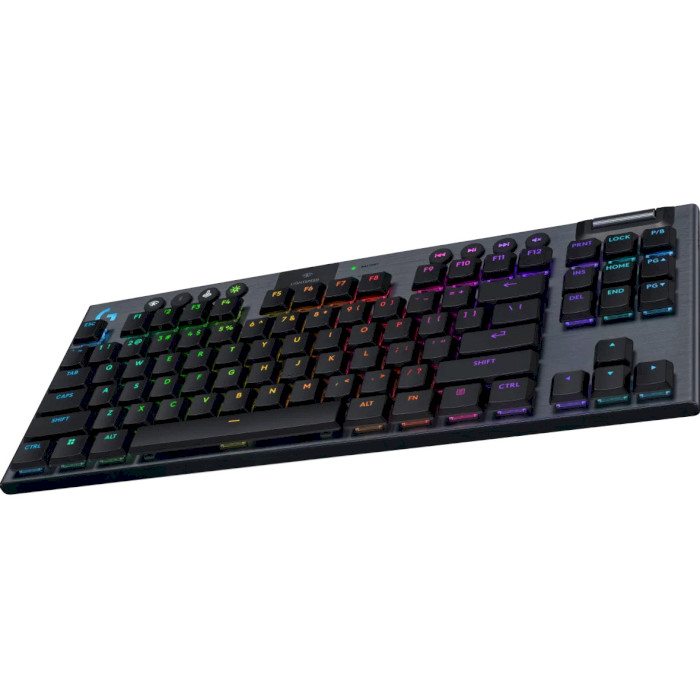 Клавіатура бездротова LOGITECH G915 X Lightspeed TKL Wireless Gaming Keyboard Clicky Black (920-012757)