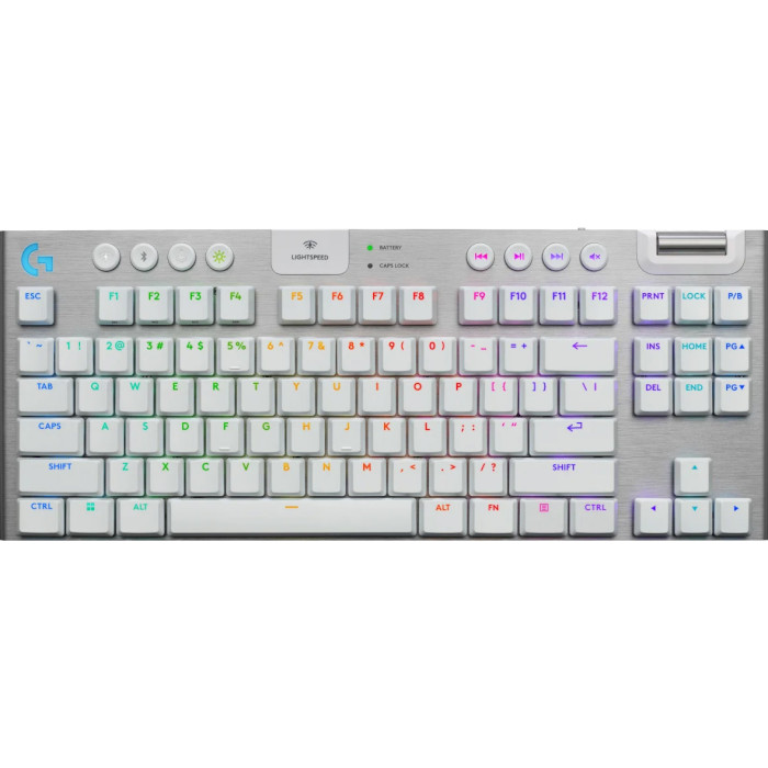 Клавиатура беспроводная LOGITECH G915 X Lightspeed TKL Wireless Gaming Keyboard Tactile White (920-012737)