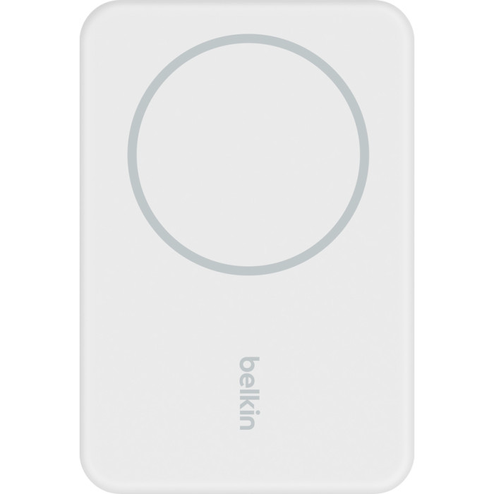 Повербанк MagSafe BELKIN BoostCharge Magnetic Wireless Power Bank 5K + Stand 5000mAh White (BPD004BTWT)