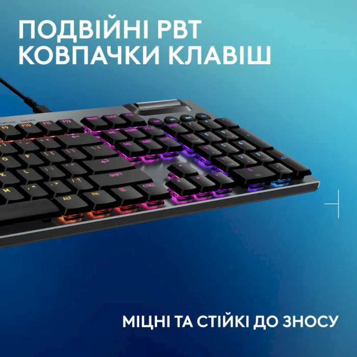 Клавіатура LOGITECH G915 X Lightspeed Wired Gaming Keyboard Tactile Black (920-012942)