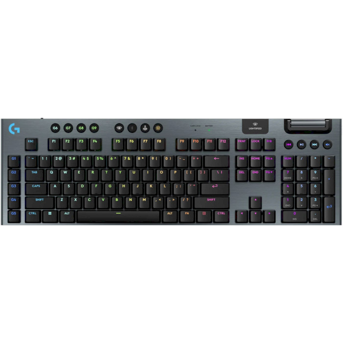 Клавіатура бездротова LOGITECH G915 X Lightspeed Wireless Gaming Keyboard Clicky Black (920-012709)