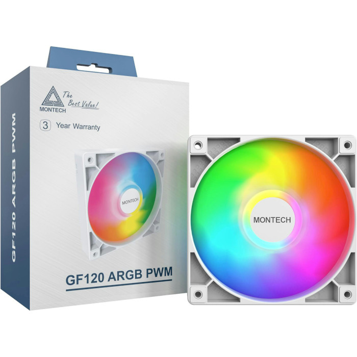 Вентилятор MONTECH GF120 ARGB PWM White