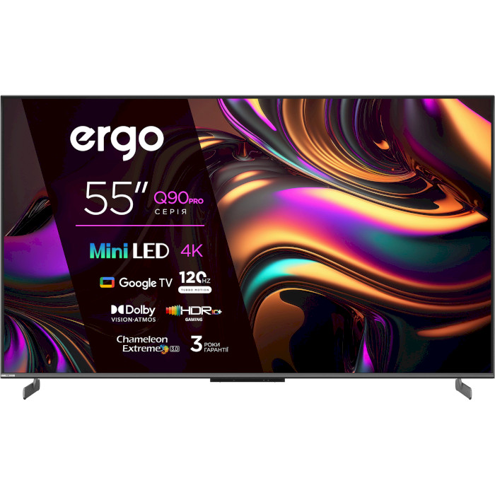 Телевизор ERGO 55" miniLED 4K 55MQ90PRO Titanium