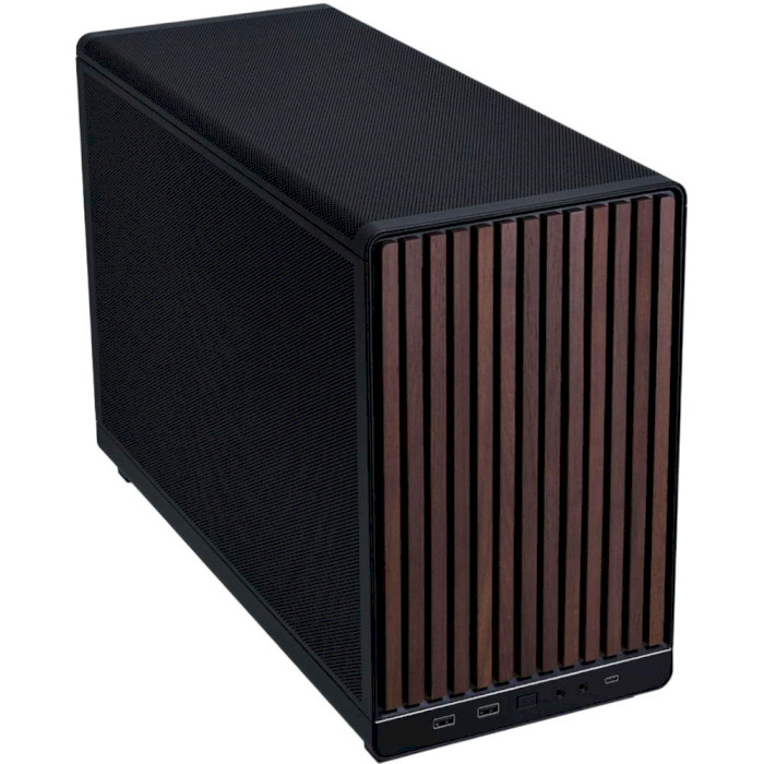 Корпус LIAN LI A3-mATX Wood Edition Black (G99.A3X-WD.00)