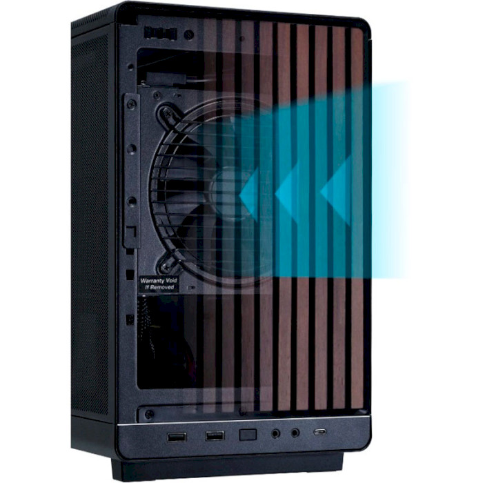 Корпус LIAN LI A3-mATX Wood Edition Black (G99.A3X-WD.00)